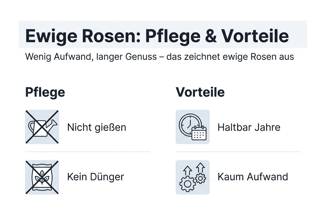 Übersicht: So pflegen Sie ewige Rosen und profitieren von ihren Vorteilen