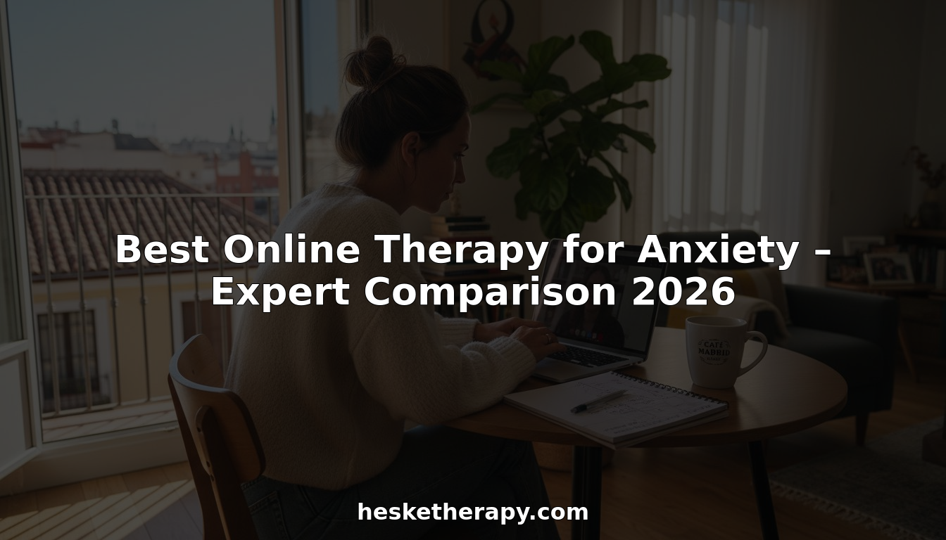 Woman in Madrid apartment on online therapy video call