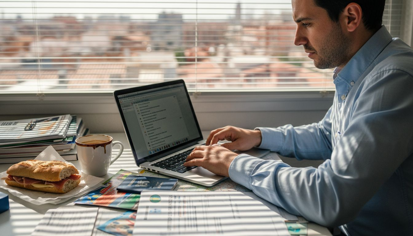 Expat dealing with work stress in Madrid