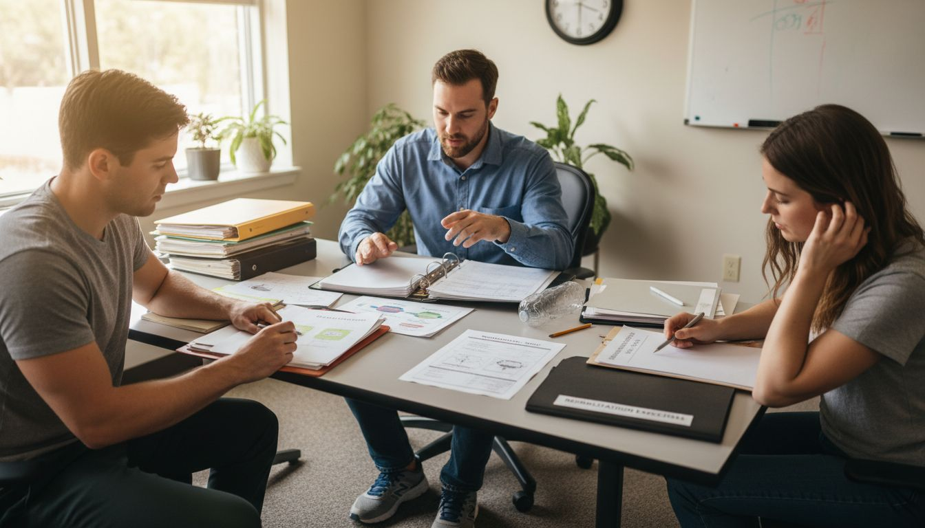 Therapists planning integrative treatment together