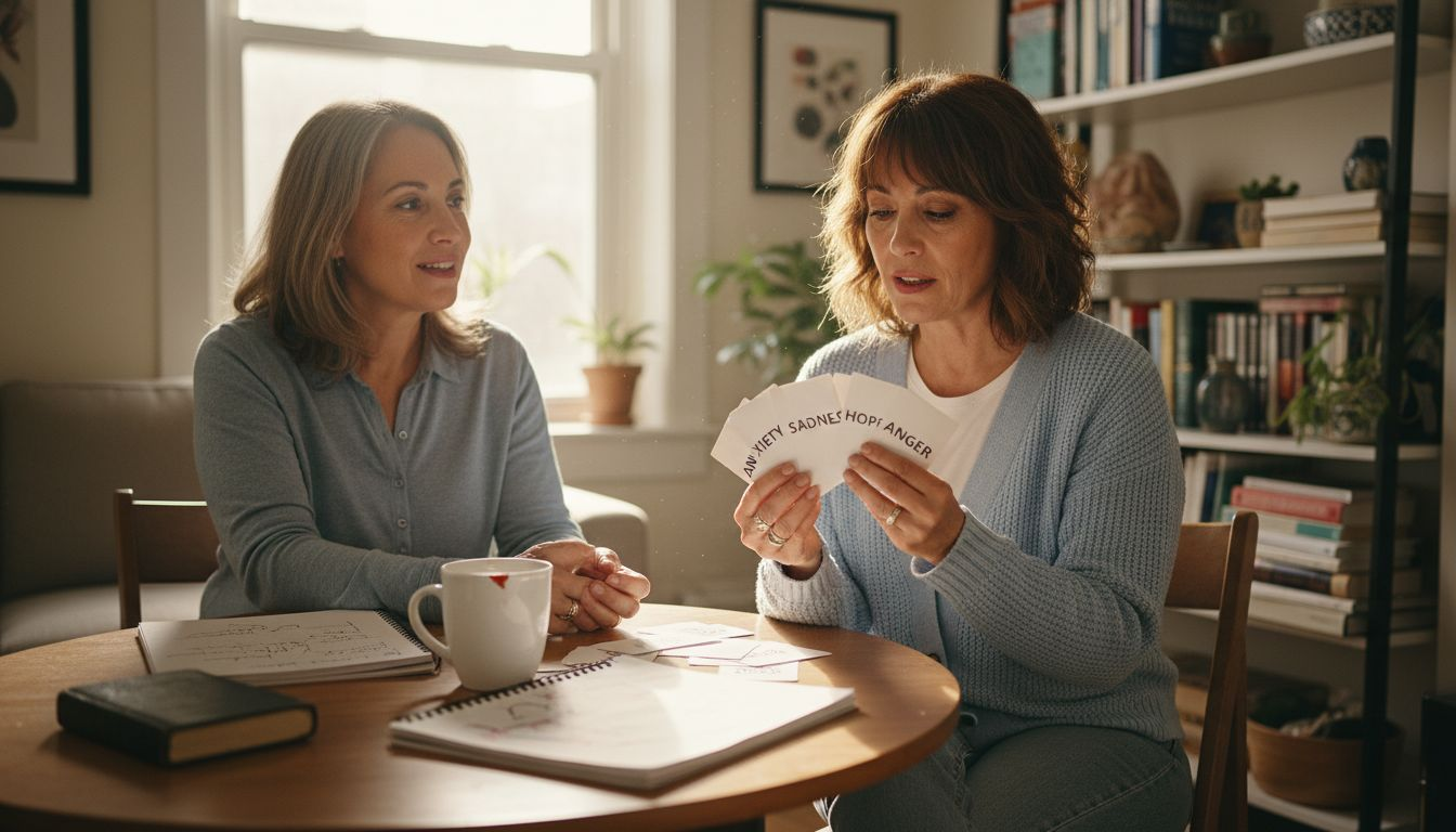 Expat discussing therapy in native language