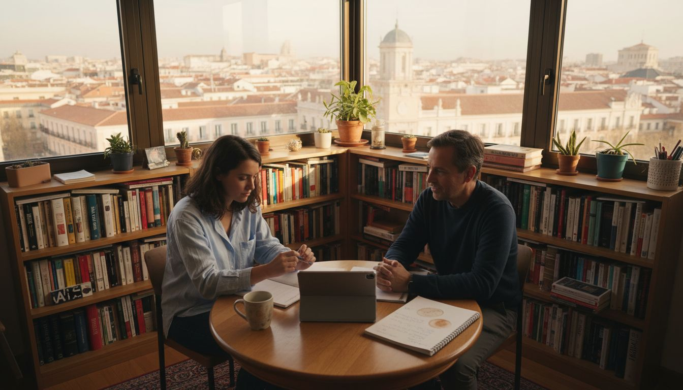 Expat counseling session in Madrid office