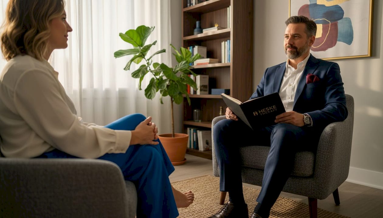 Body-based therapy session in Madrid office