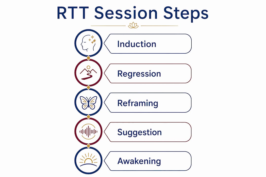Infographic of RTT session key steps