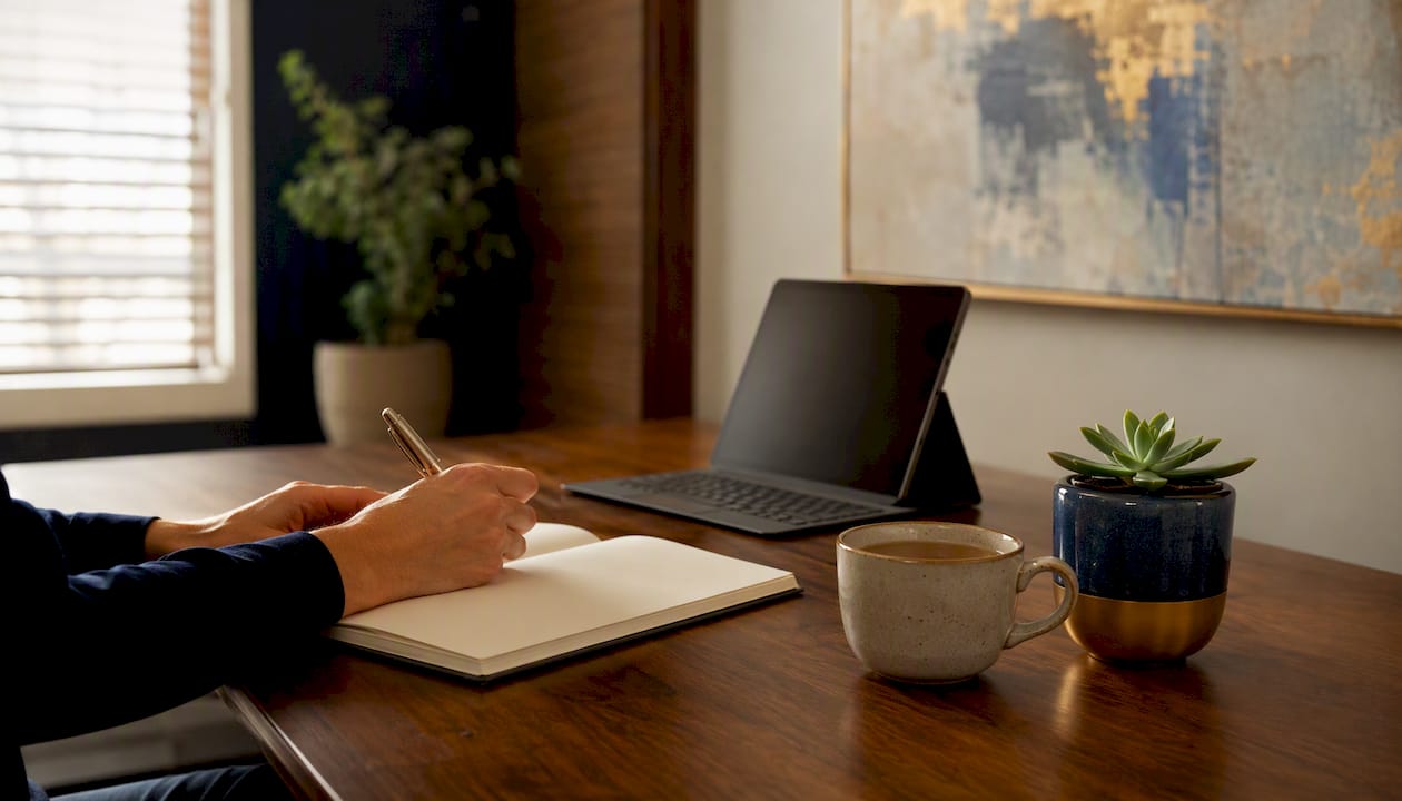 Therapist preparing for discovery call