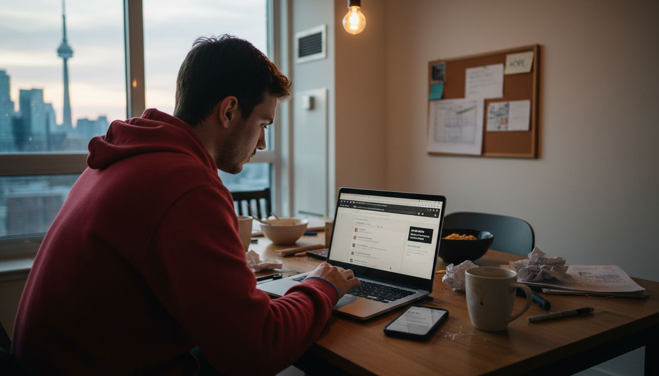 Browsing part-time jobs online in Canada