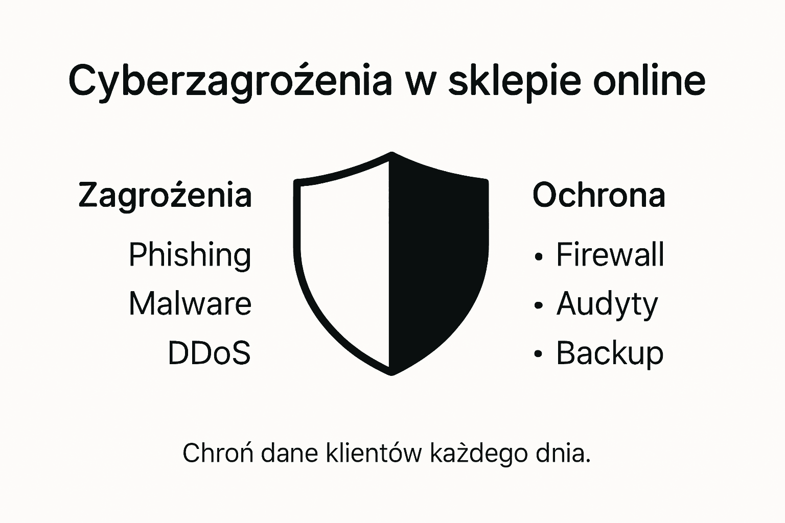 Infografika: najczęstsze zagrożenia w e-commerce i sposoby ich skutecznego zabezpieczenia
