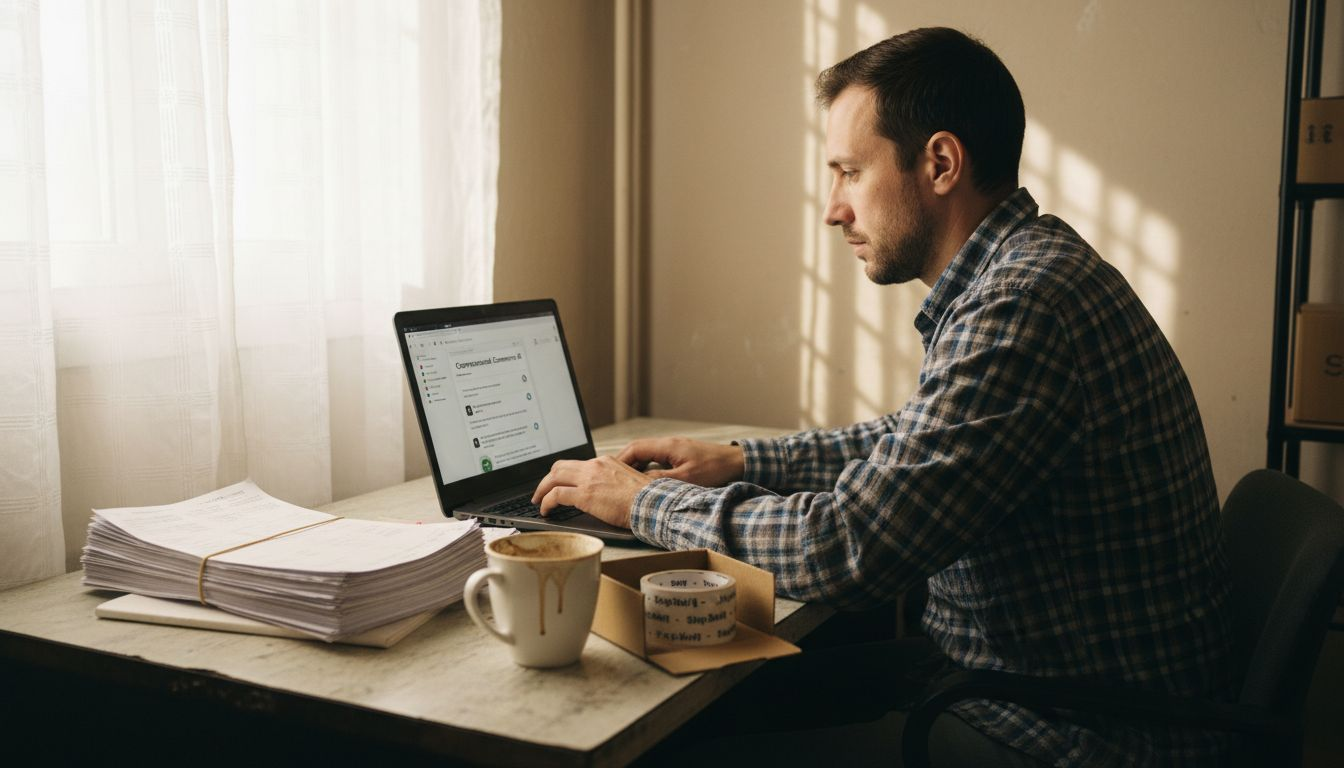 Owner reviewing ecommerce chatbot dashboard