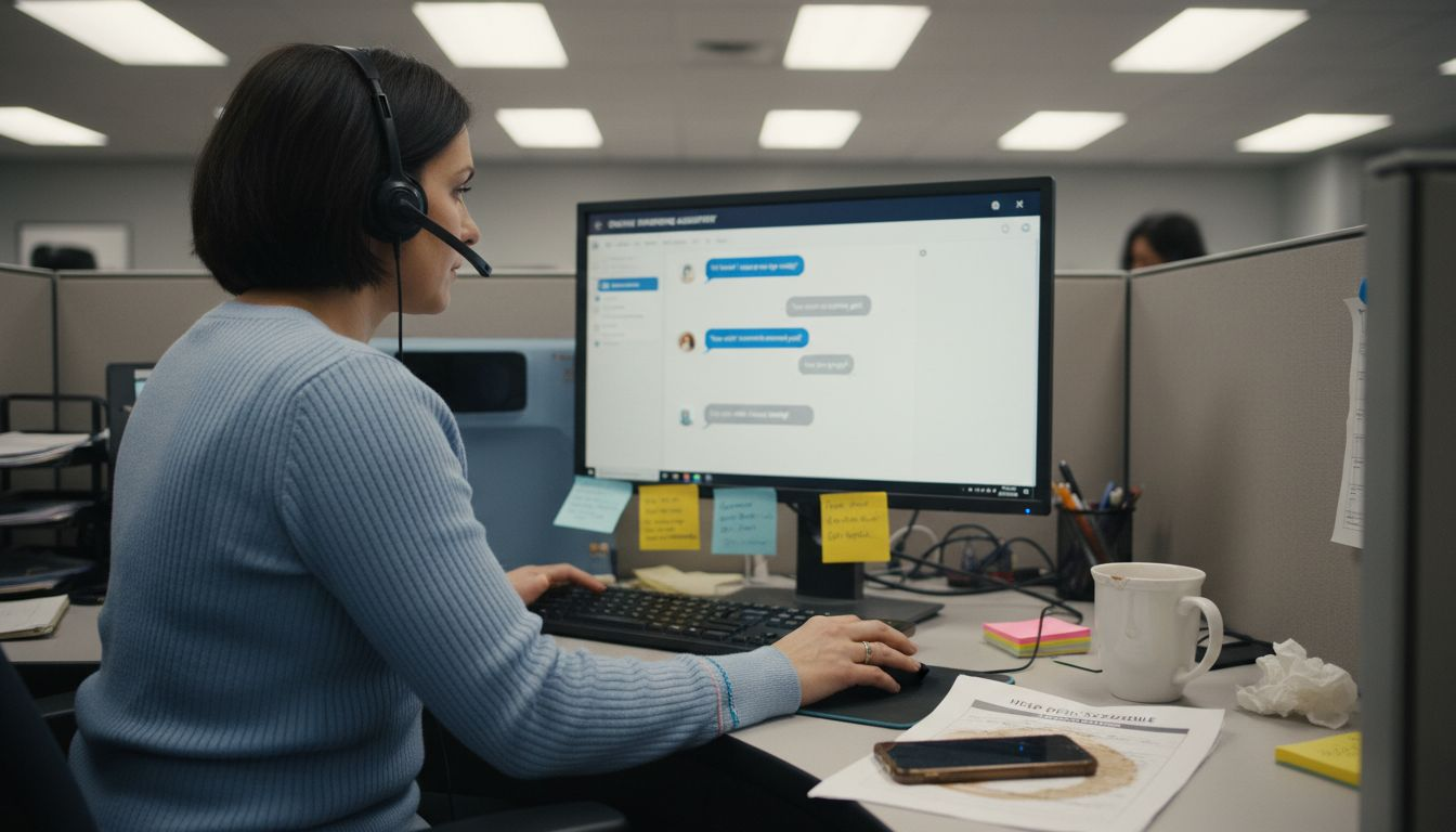 Agent chatting with online shoppers via chatbot