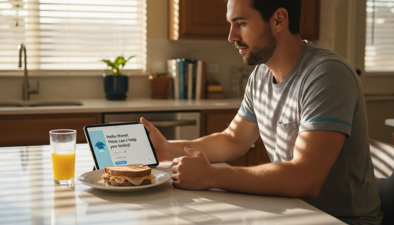 Customer chats with e-commerce support bot
