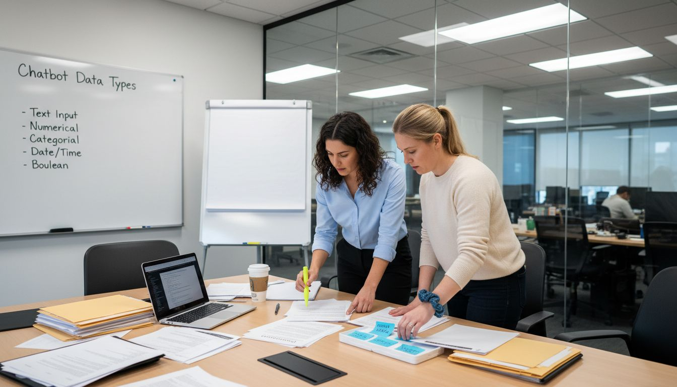 Team organizing chatbot data sources