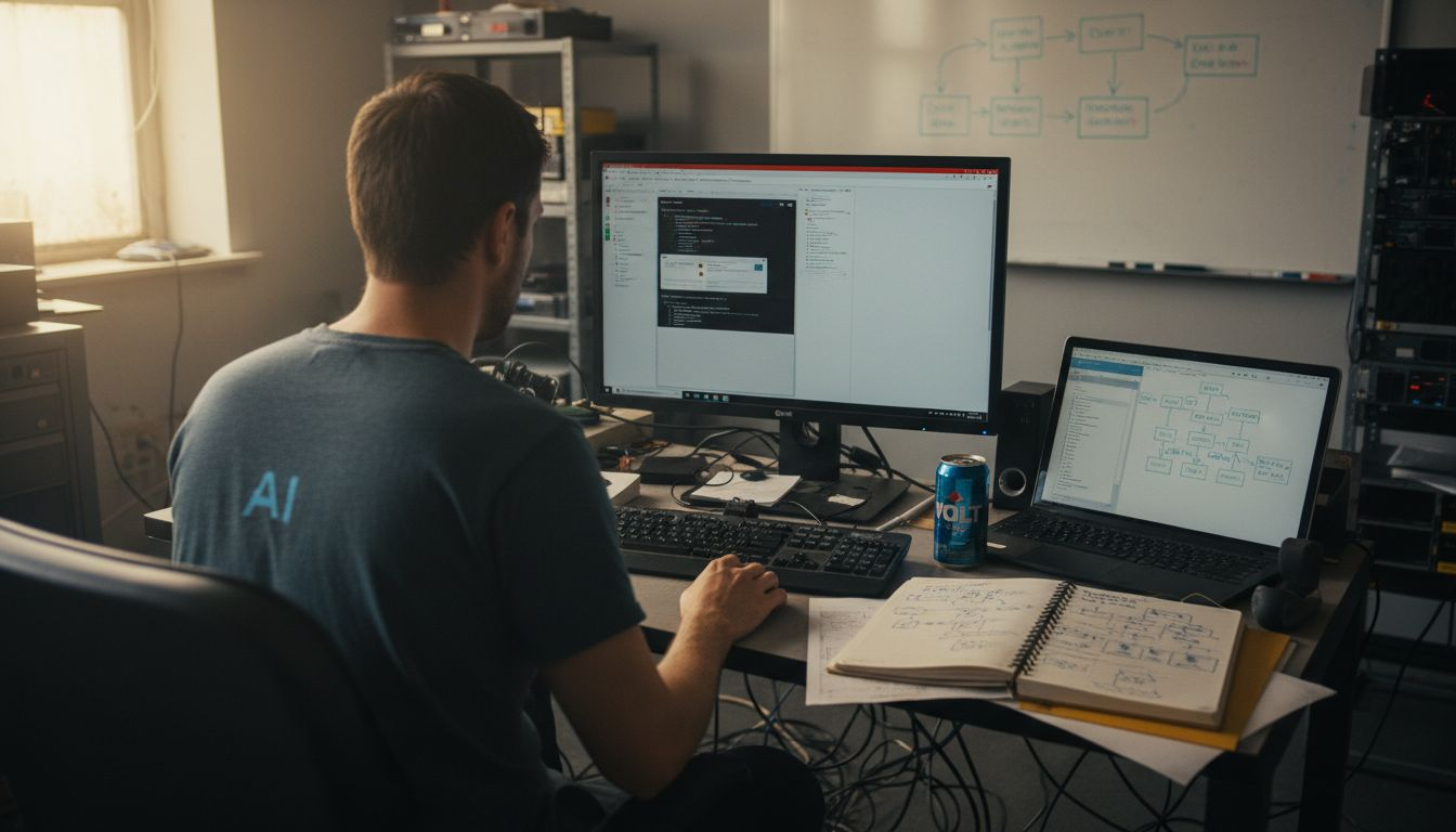 Specialist setting up e-commerce chatbot