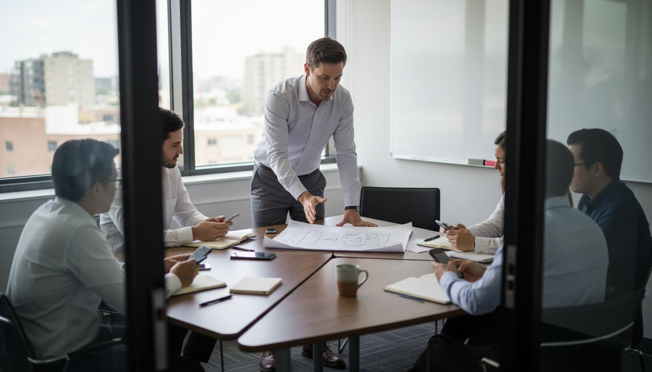 Point d’équipe consacré à la stratégie de transformation numérique