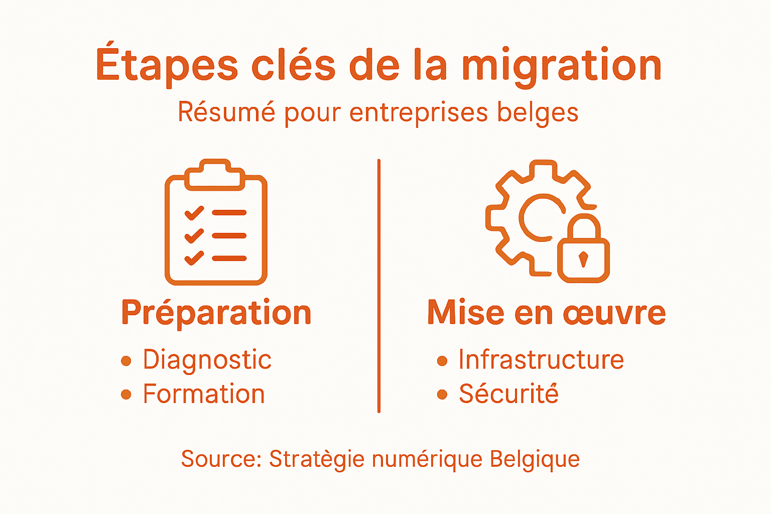 Infographie : les grandes étapes d’une transformation digitale réussie