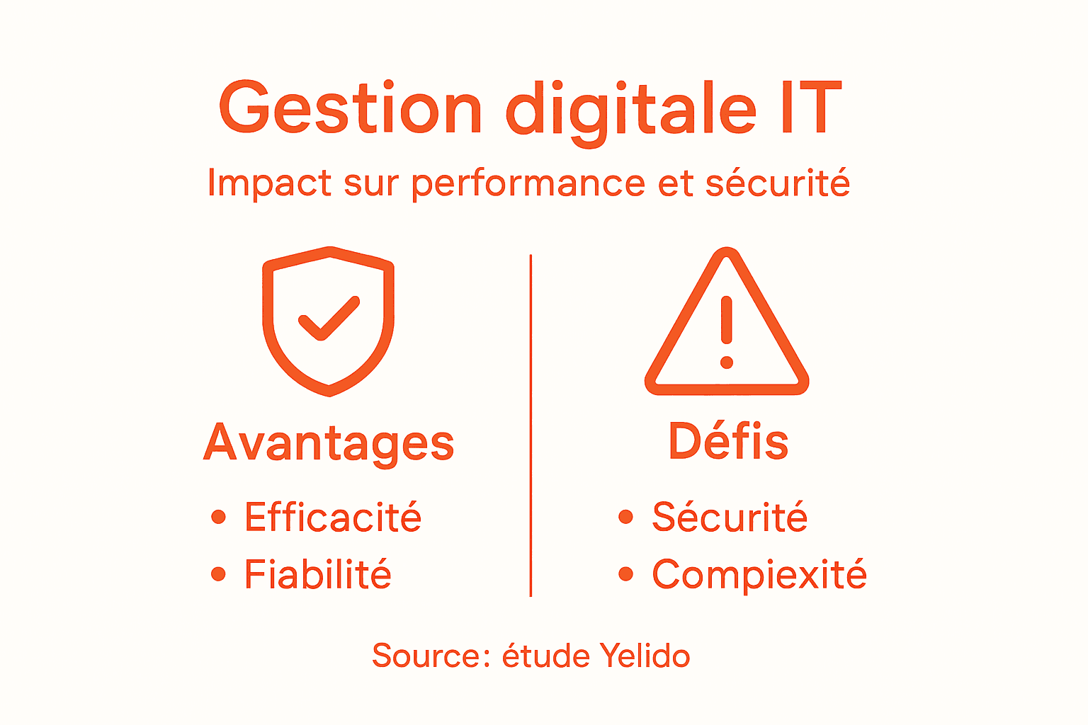 Tout savoir sur la gestion numérique des systèmes IT : points forts et enjeux à anticiper, en un coup d’œil.