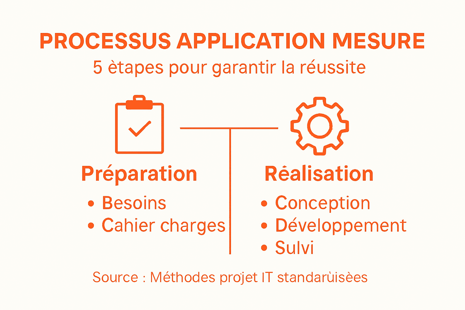 Découvrez en image le parcours de création d’une application sur mesure, étape par étape.