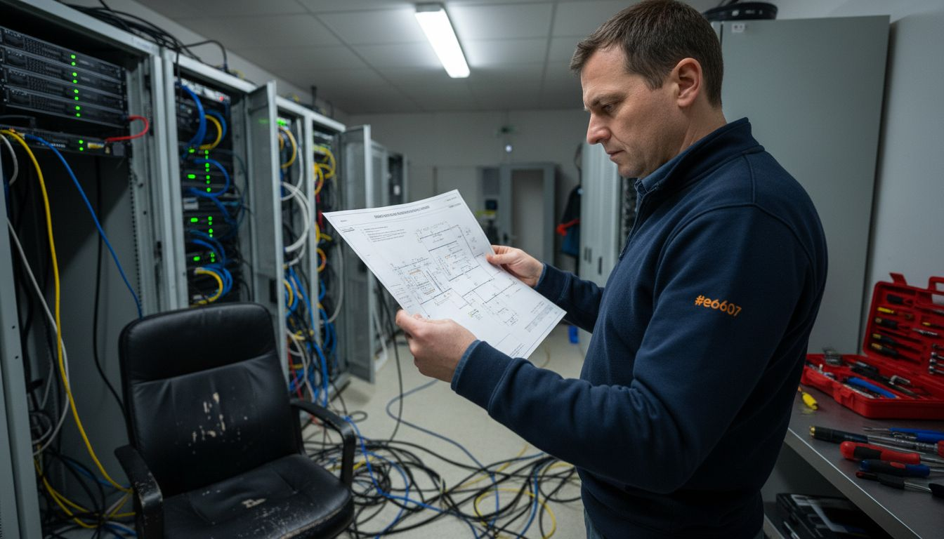 Un administrateur système en train d’auditer la stratégie d’intégration du réseau