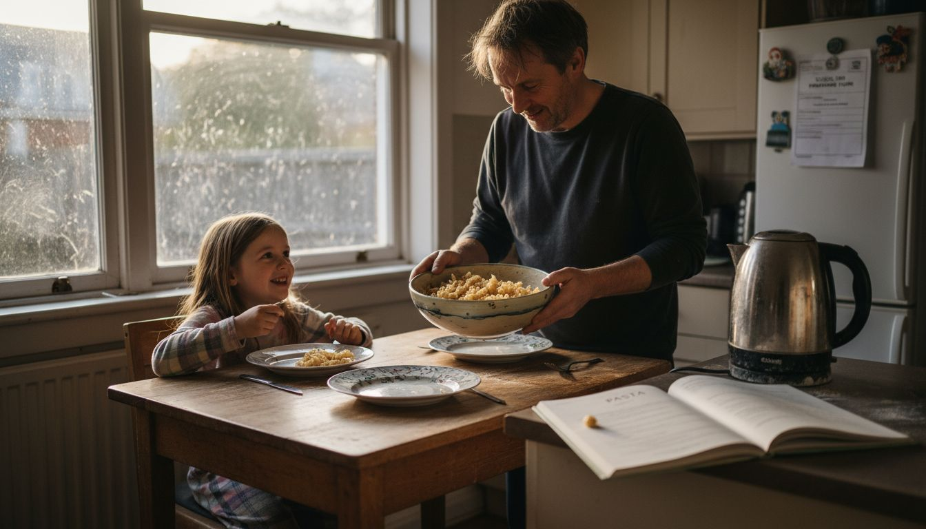 Family preparing meal after intolerance testing