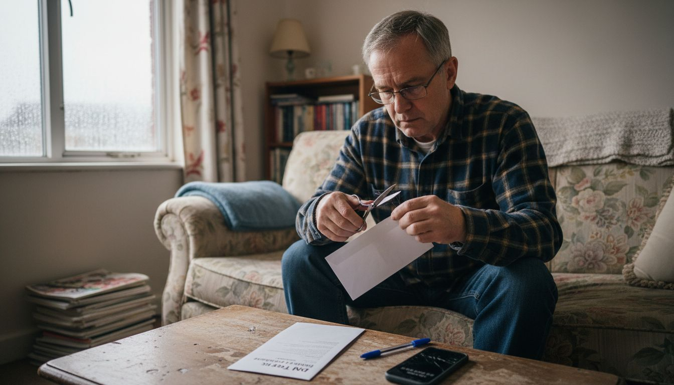 Man collecting hair for intolerance test at home
