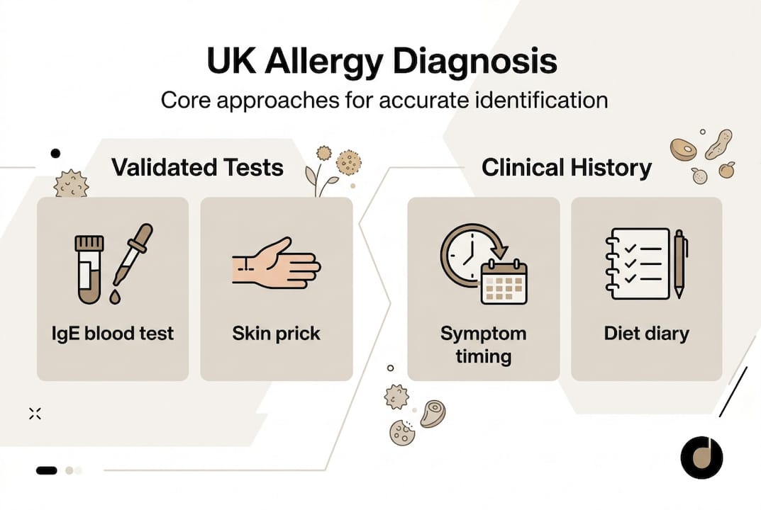 Infographic UK allergy diagnosis approaches