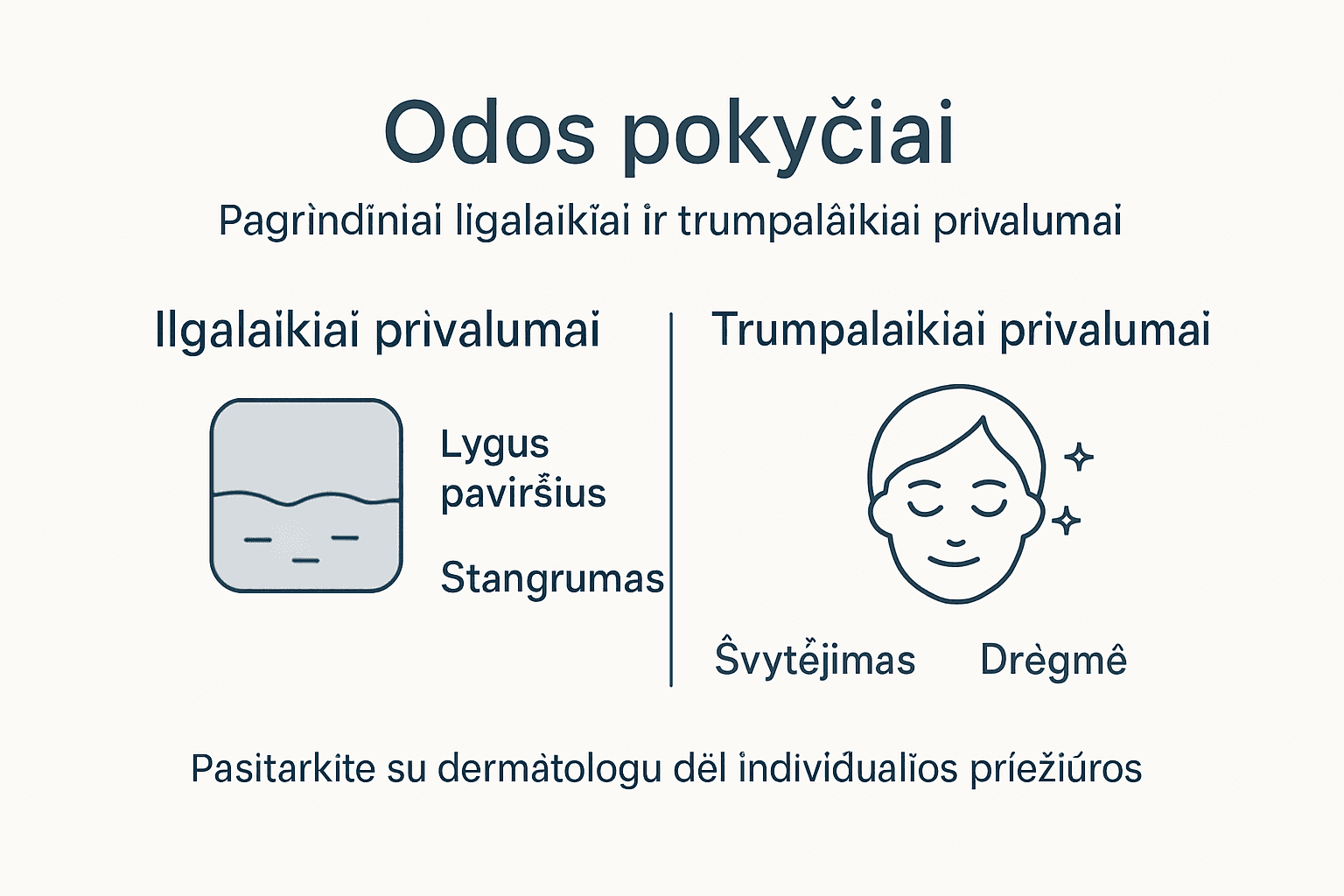 Vizualinis gidas: kuo naudinga estetinė dermatologija