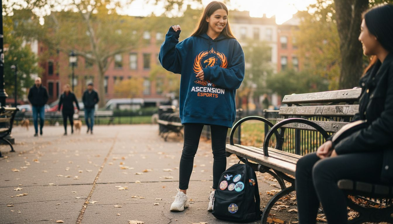 Streetwear gamer layering statement pieces