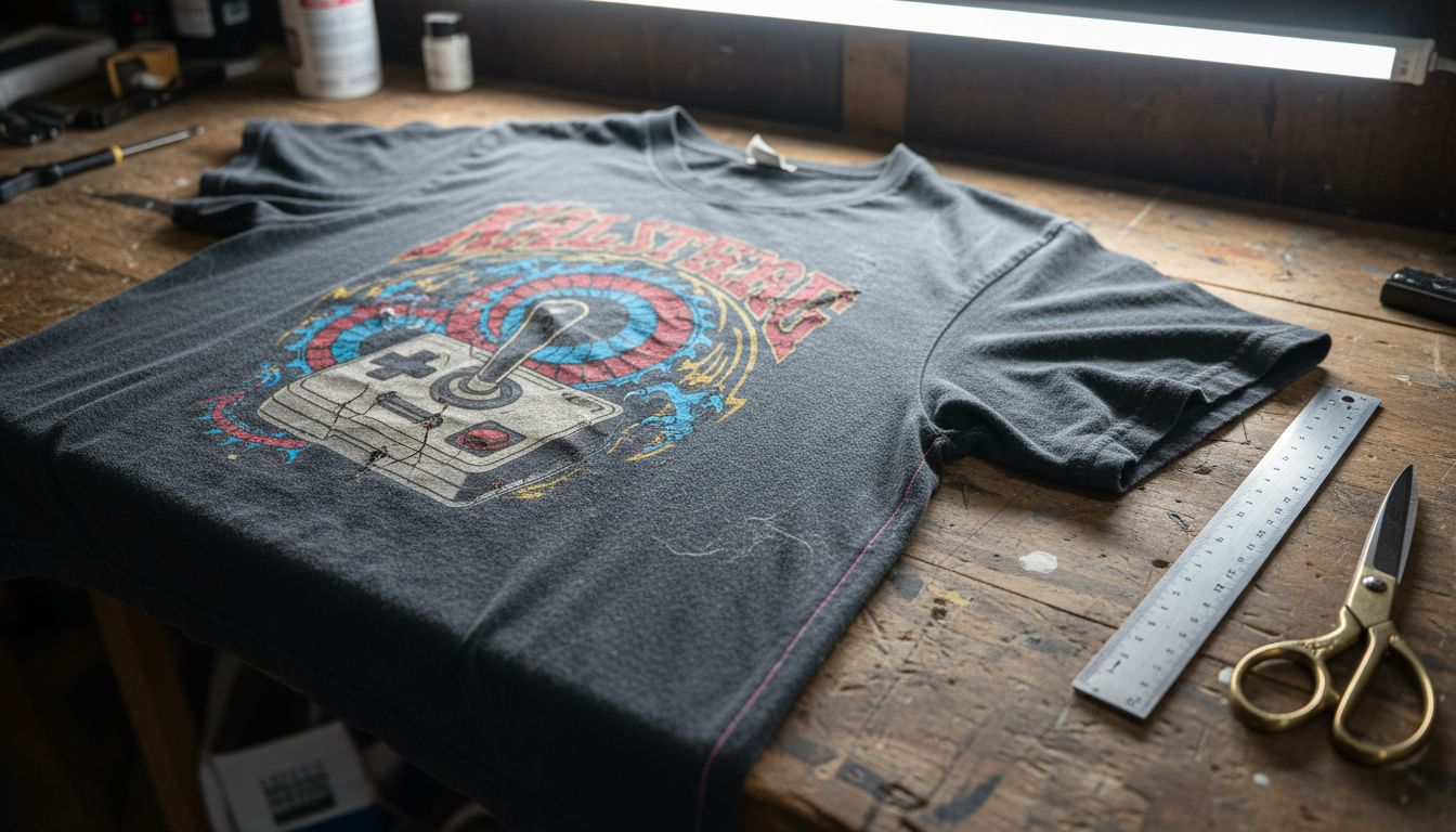 Premium limited edition gaming shirt detail