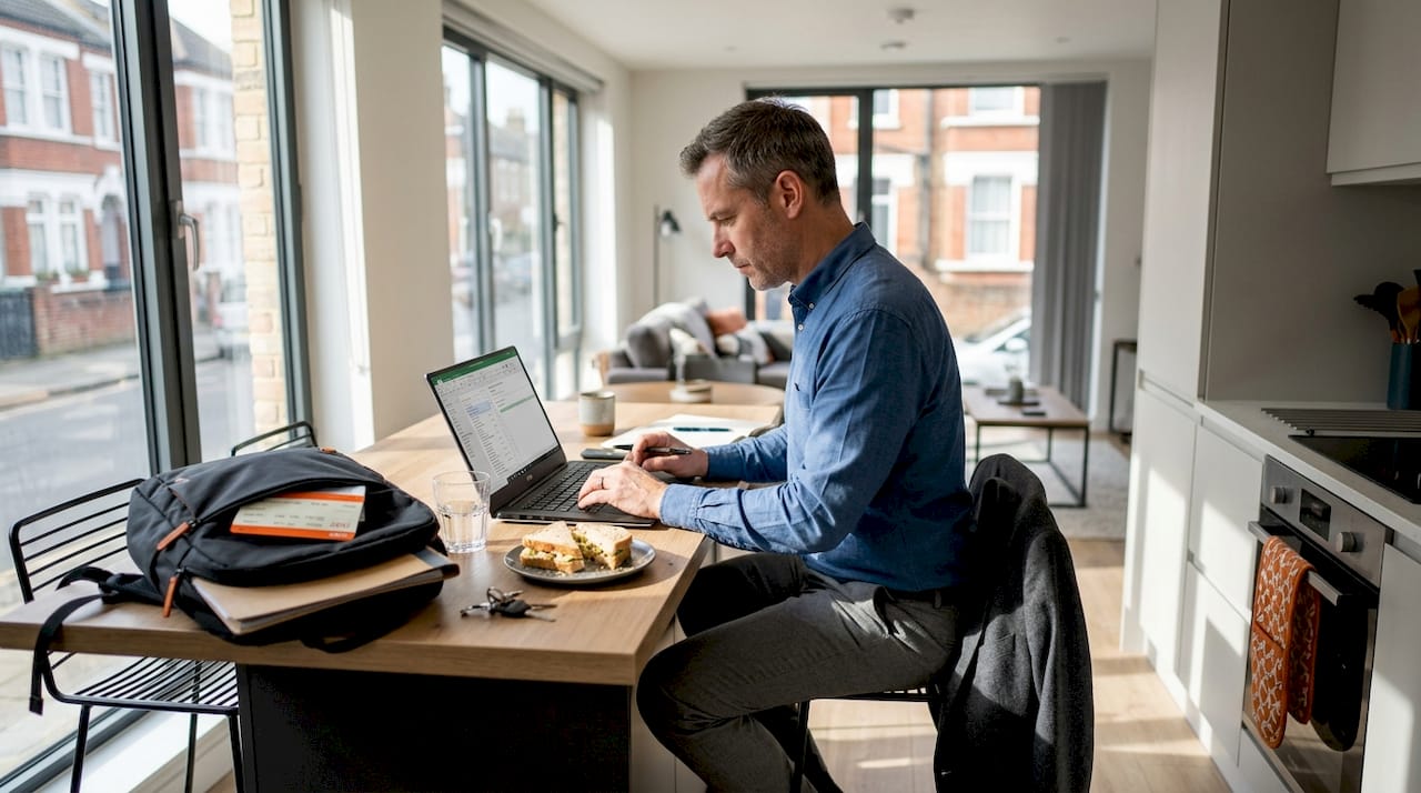Efficient strategies for long-stay business travel in the UK