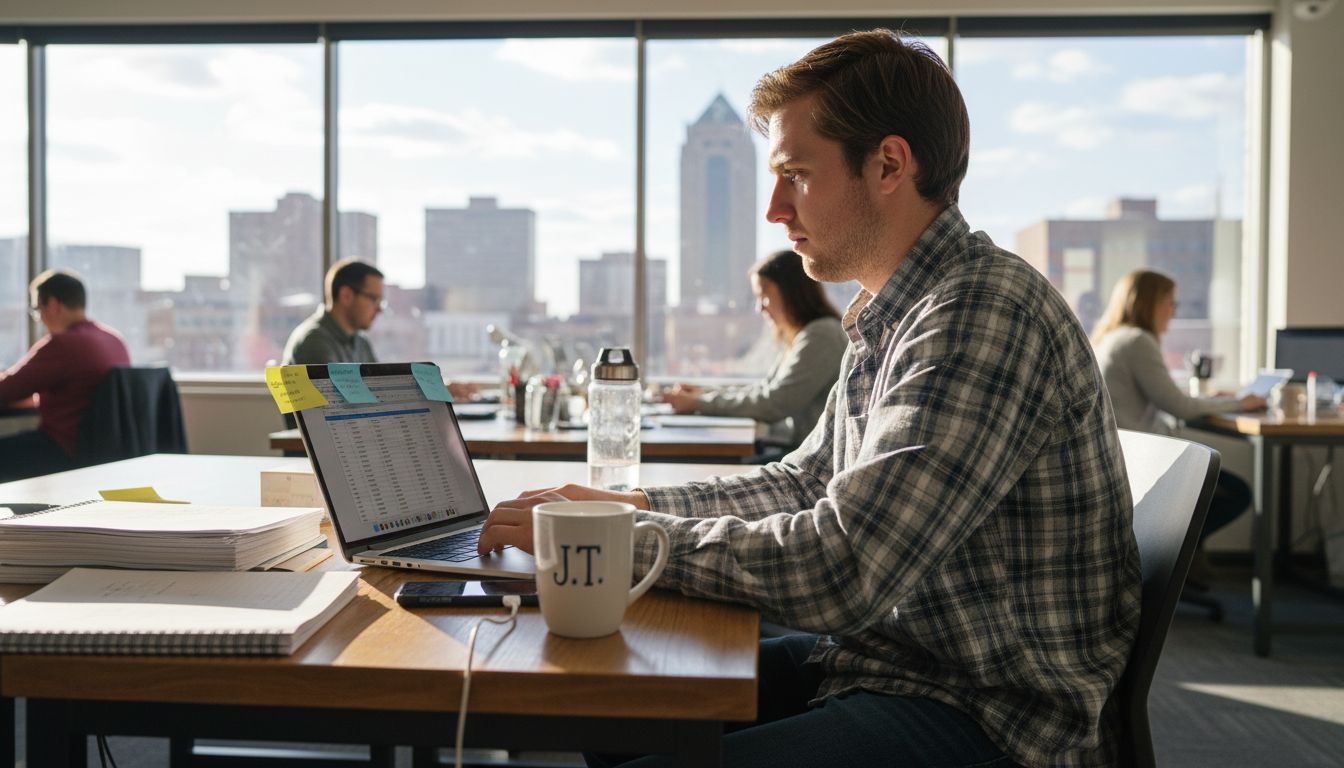 Professional working at dedicated desk Amarillo