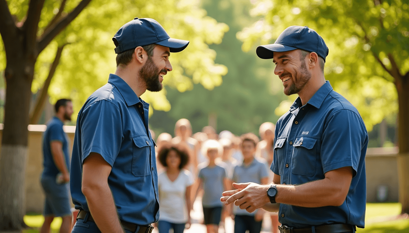 Plumbers engage with families at local park event