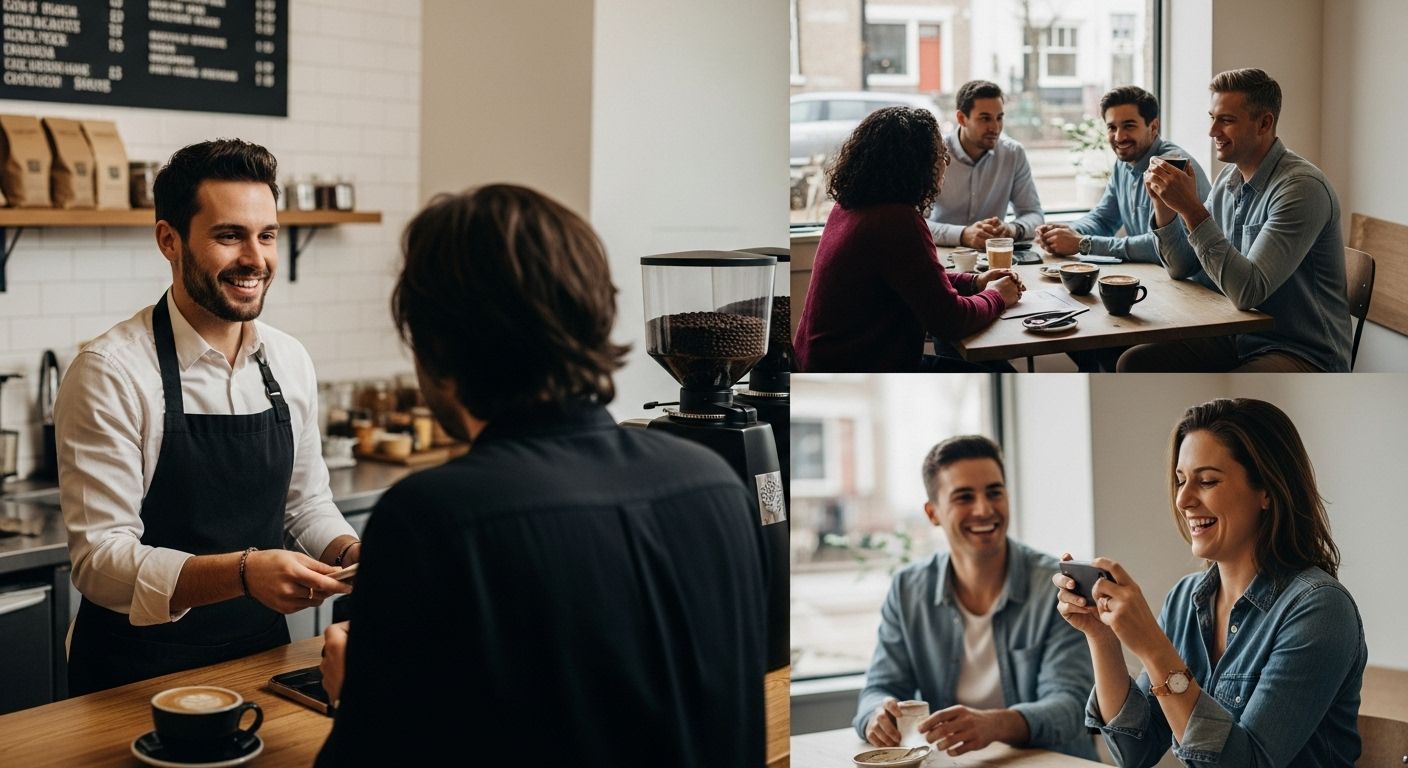 local coffee shop engagement