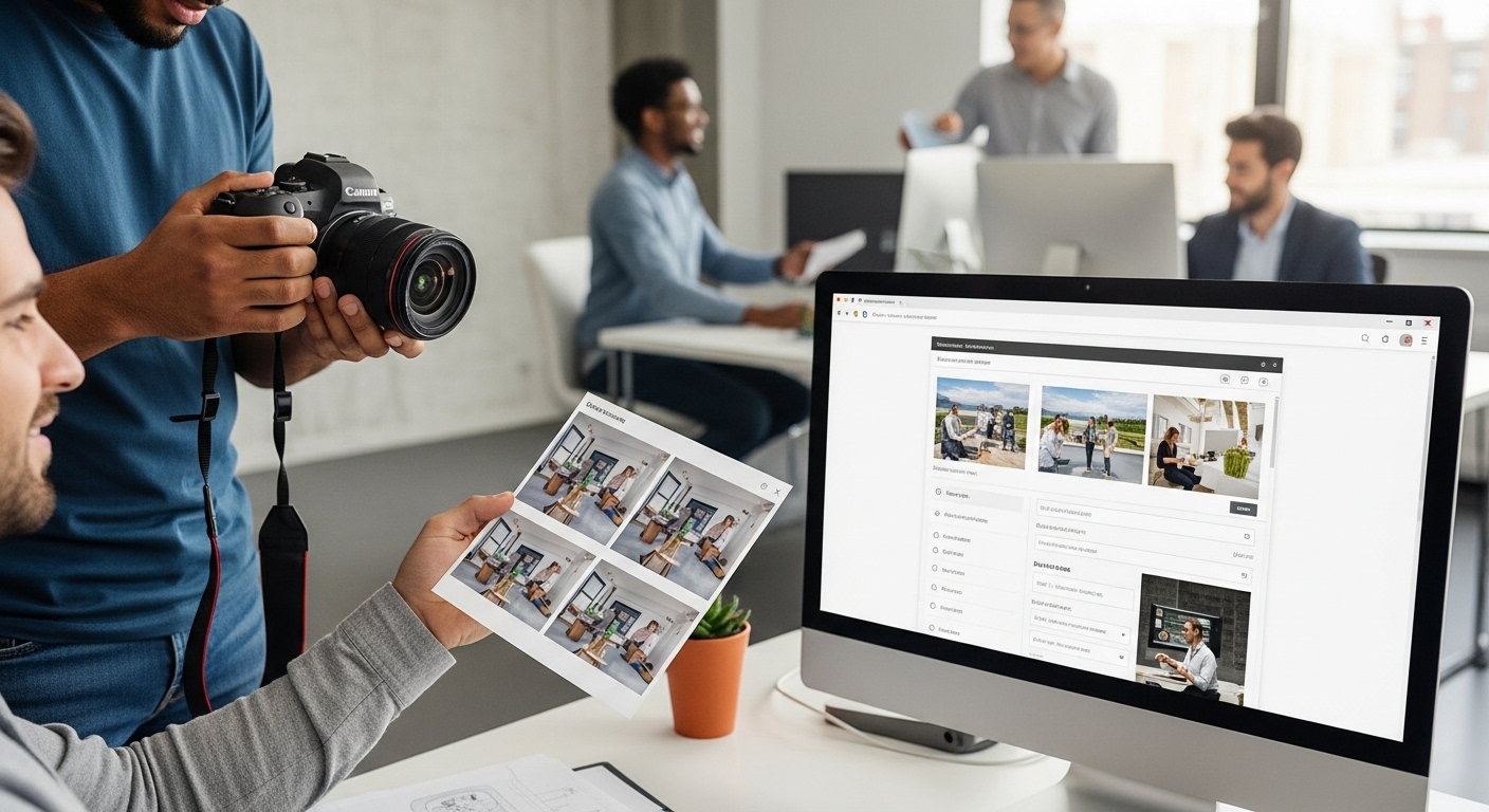 website content creation workflow