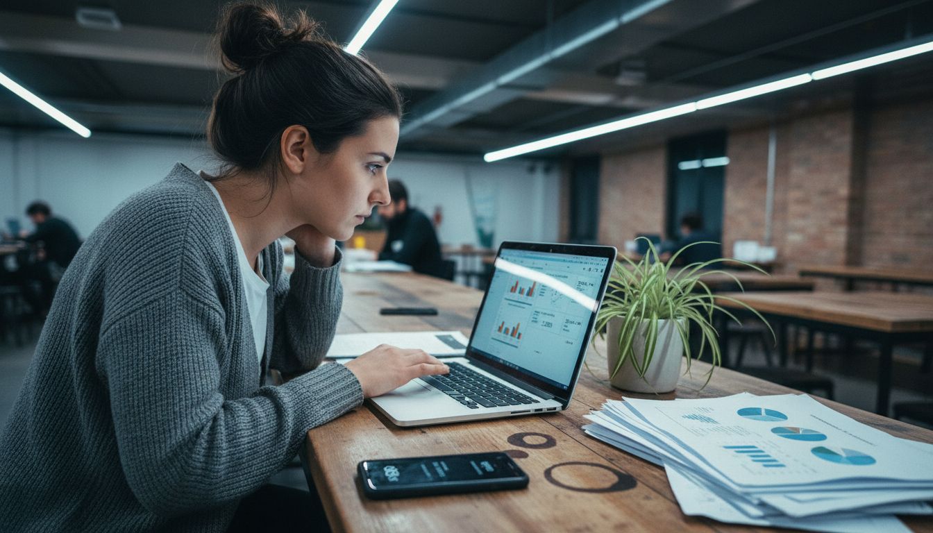 SEO consultant reviewing website performance