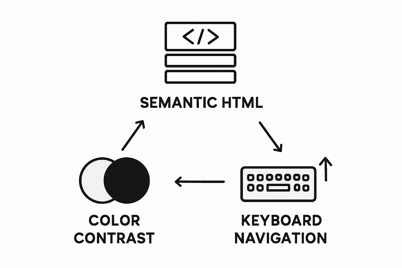 Key elements of accessible dental design infographic