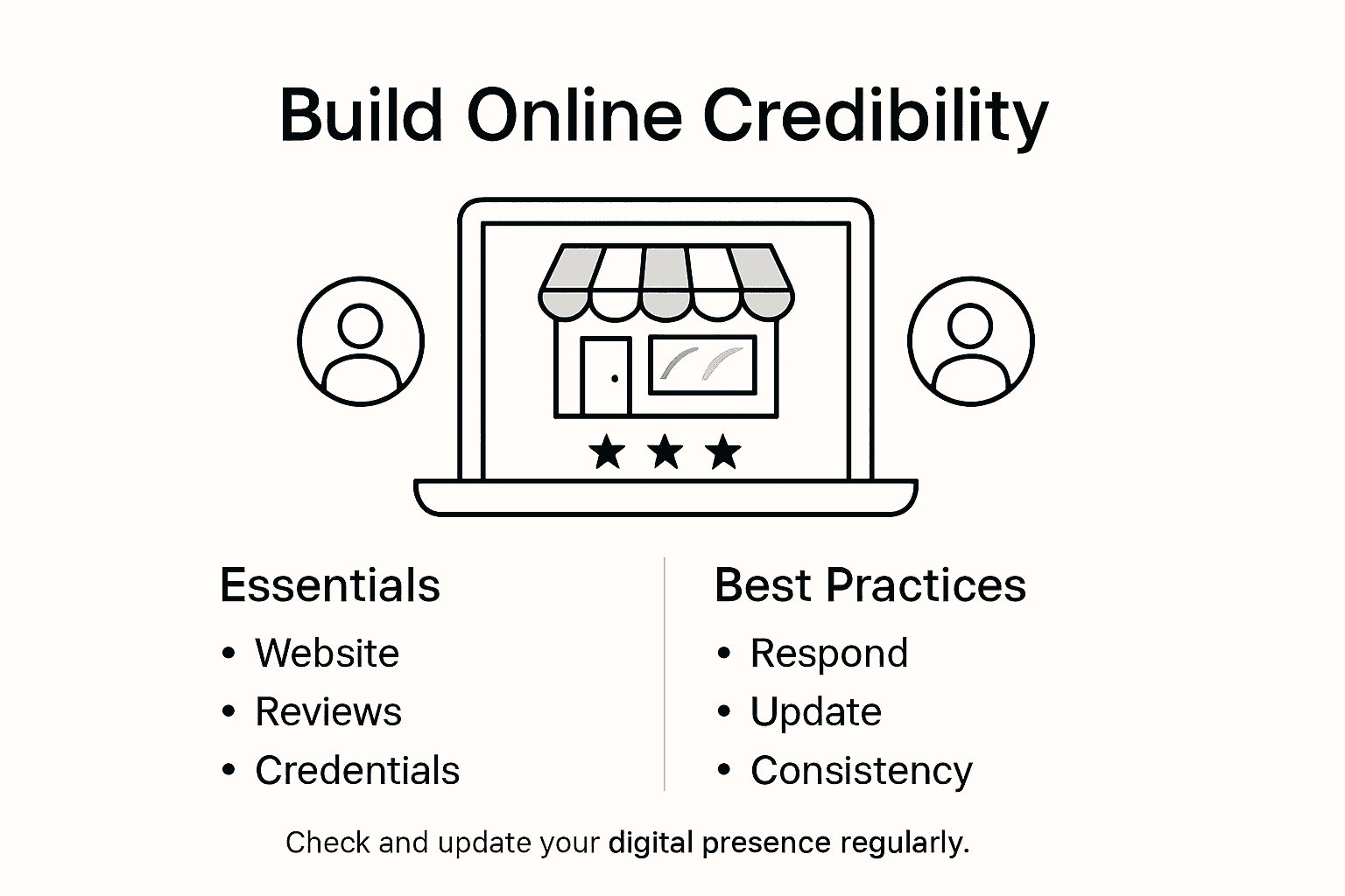 Infographic essentials and practices for online credibility