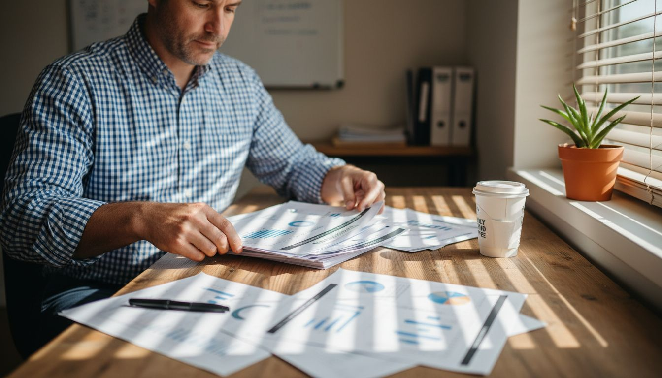 Manager planning remarketing with segmentation charts