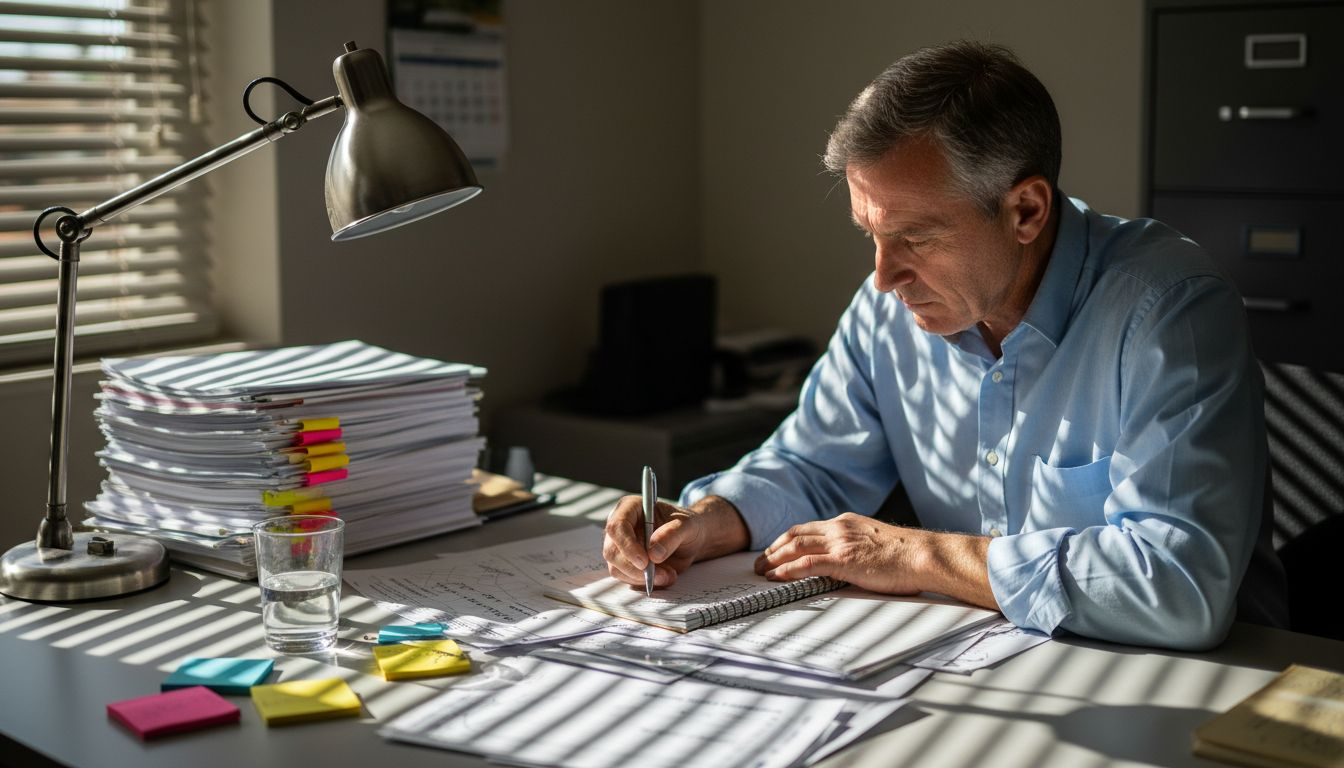 Man taking reputation management notes