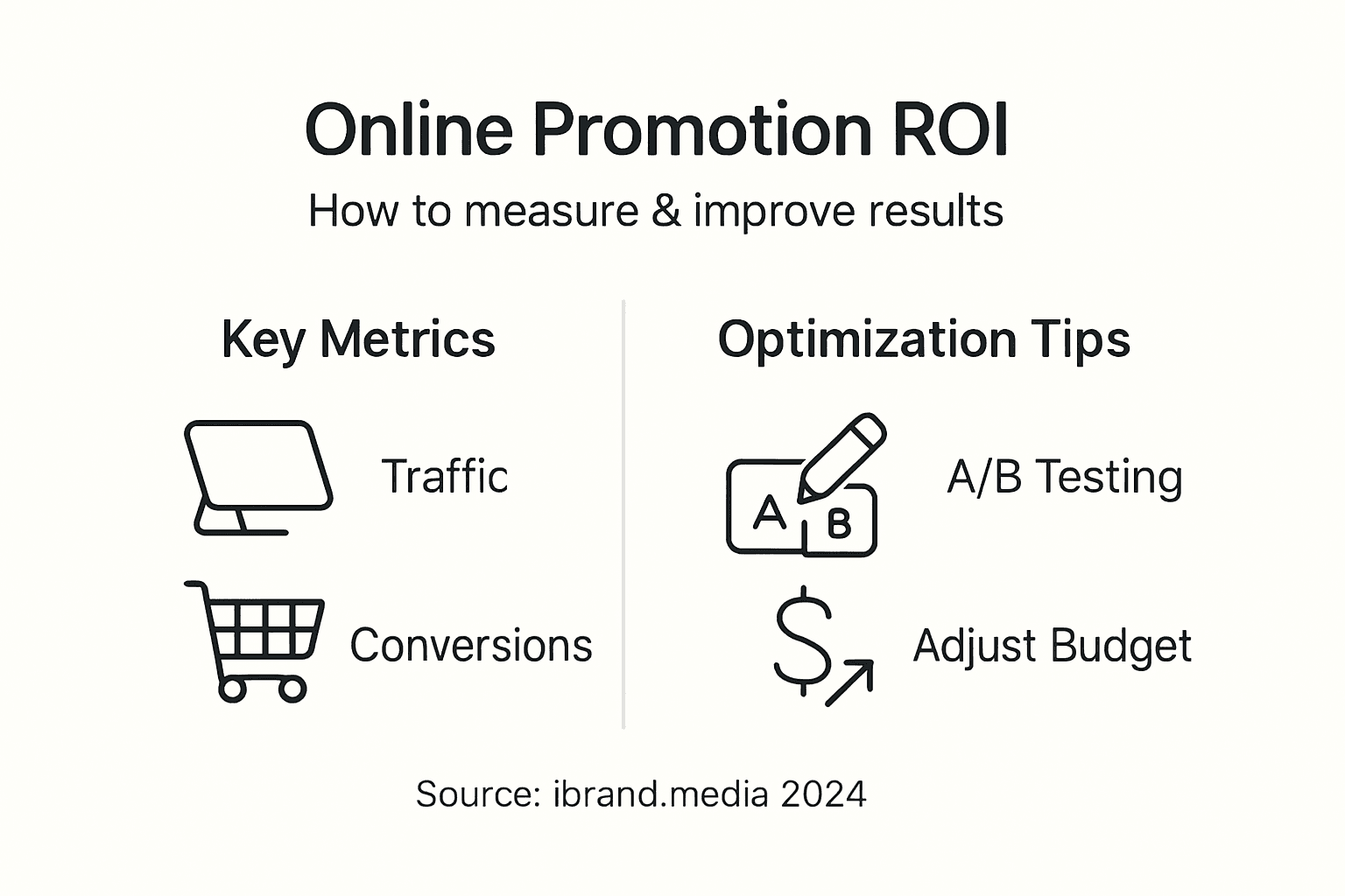 Infographic about measuring and improving promotion ROI