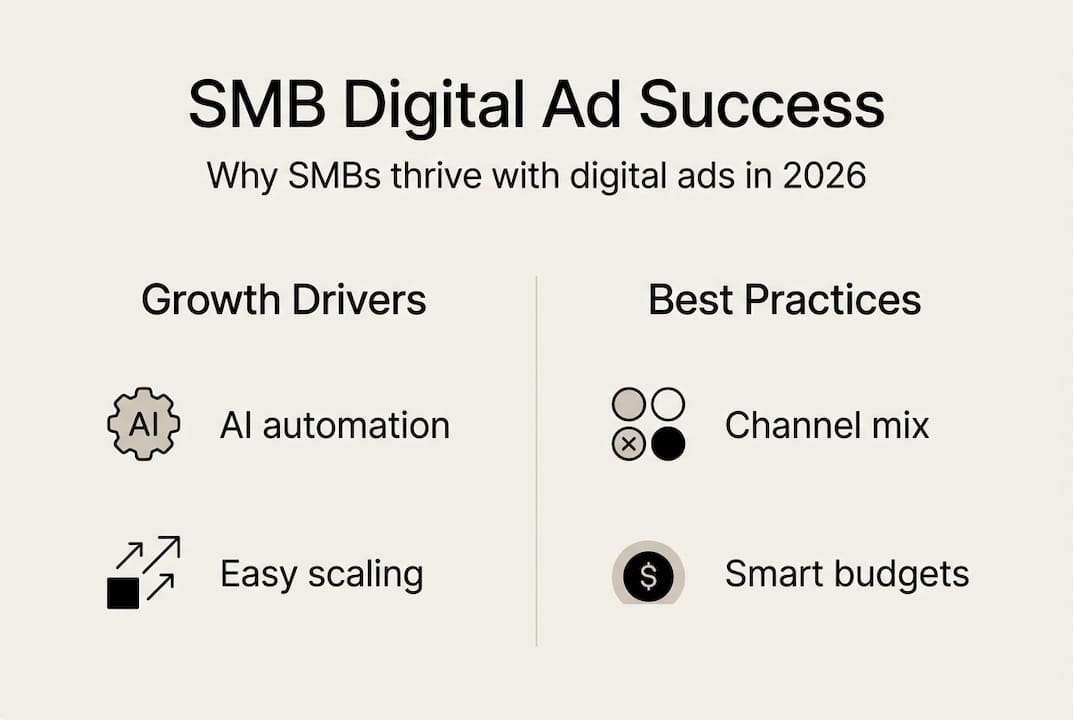 Infographic SMB digital ad benefits and practices