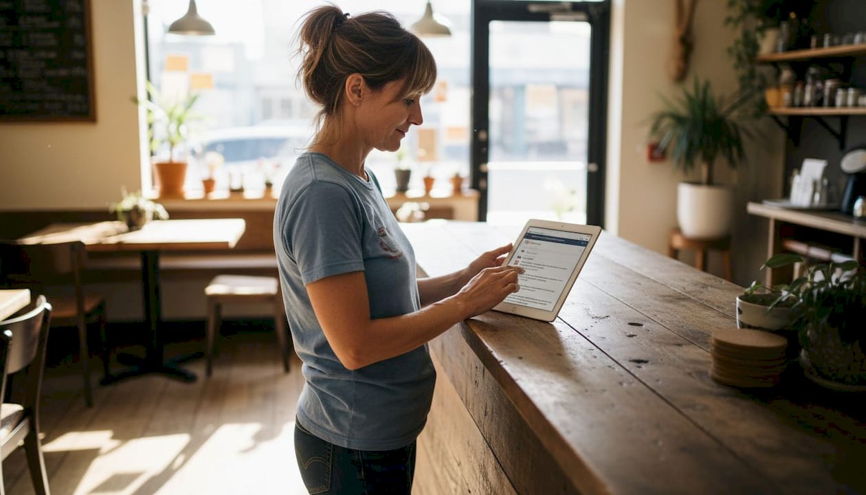 Venue owner scans alerts for online mentions