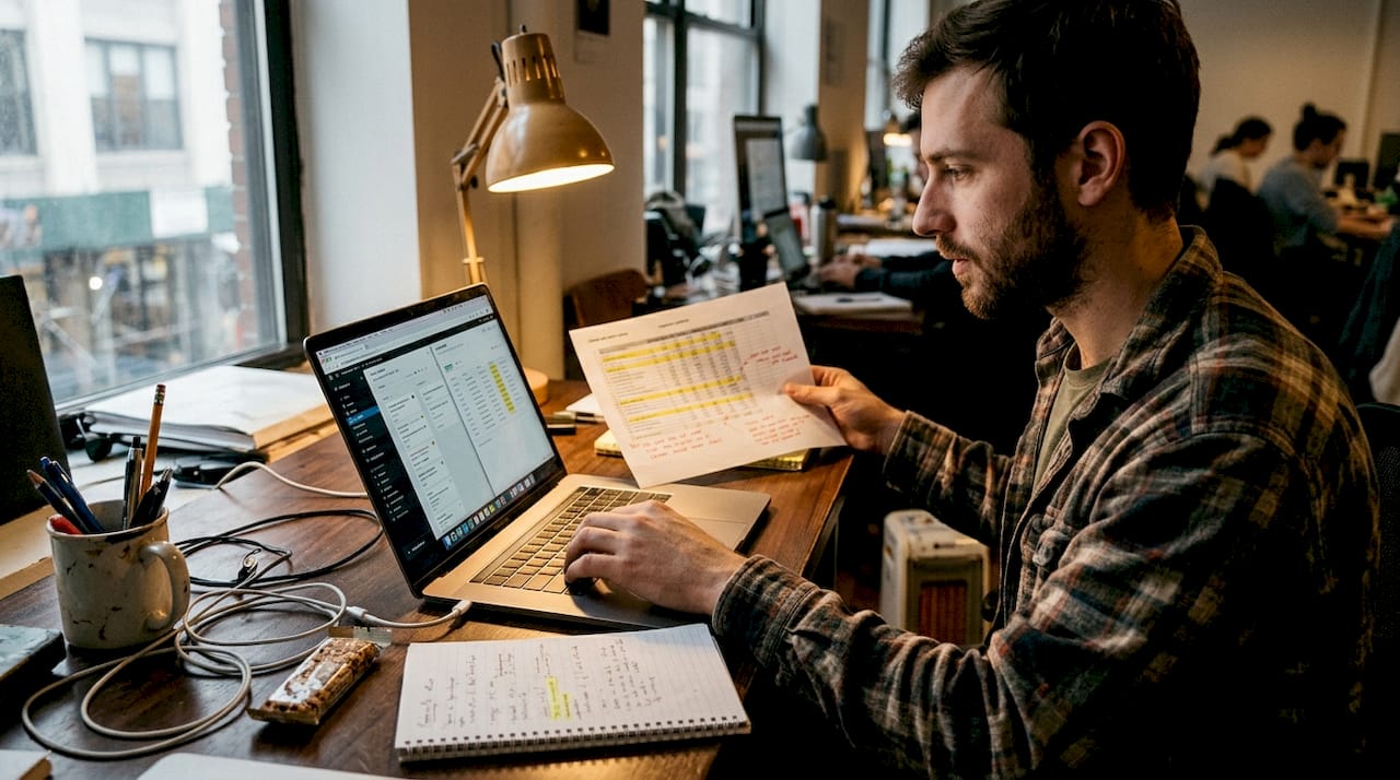 Web designer reviews website cost estimates