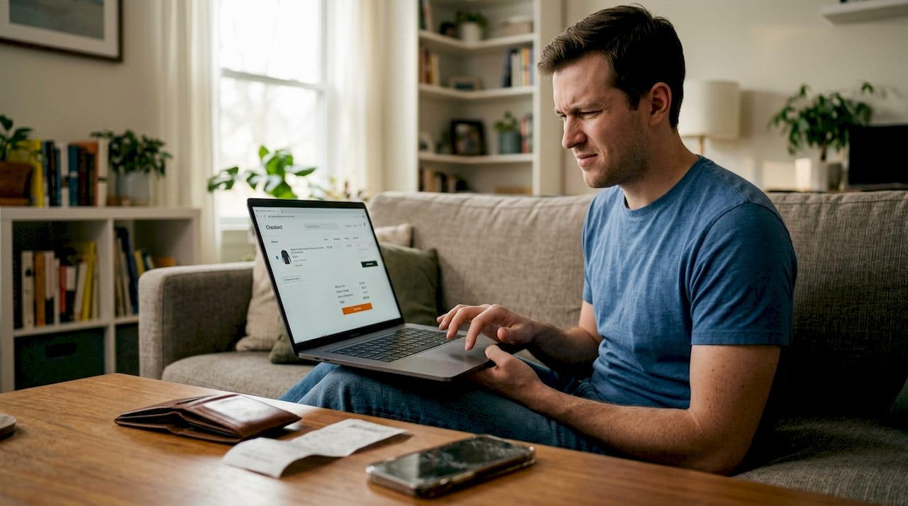 Customer surprised by online checkout fees