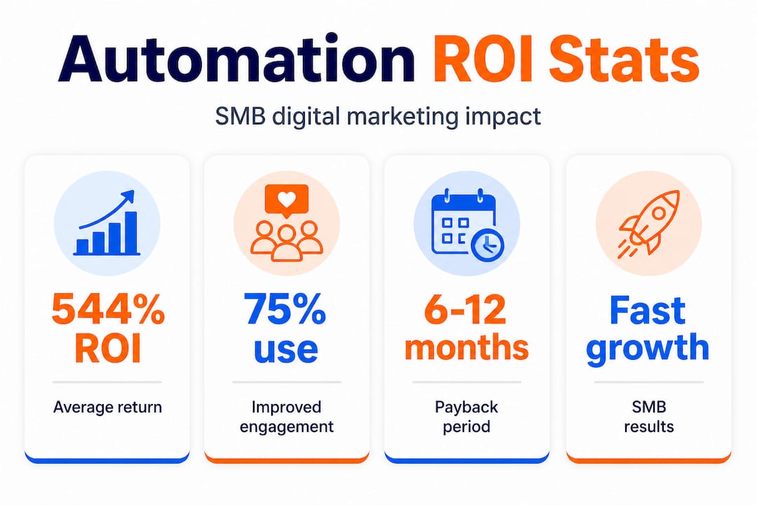 Infographic shows key SMB automation marketing stats