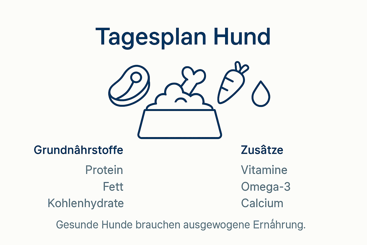 Übersicht: Tagesablauf und optimale Nährstoffversorgung für deinen Hund