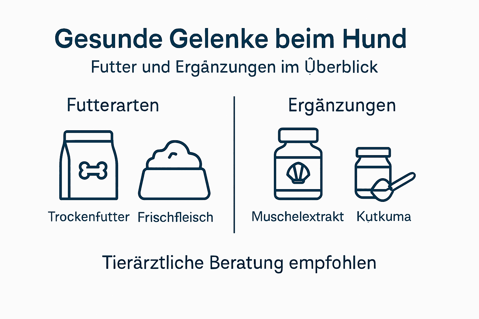 Übersicht: Wichtige Nährstoffe und sinnvolle Ergänzungen für die Gelenkgesundheit Ihres Hundes