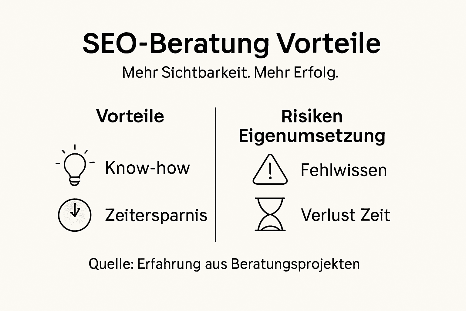 Infografik: Darum lohnt sich professionelle SEO-Beratung