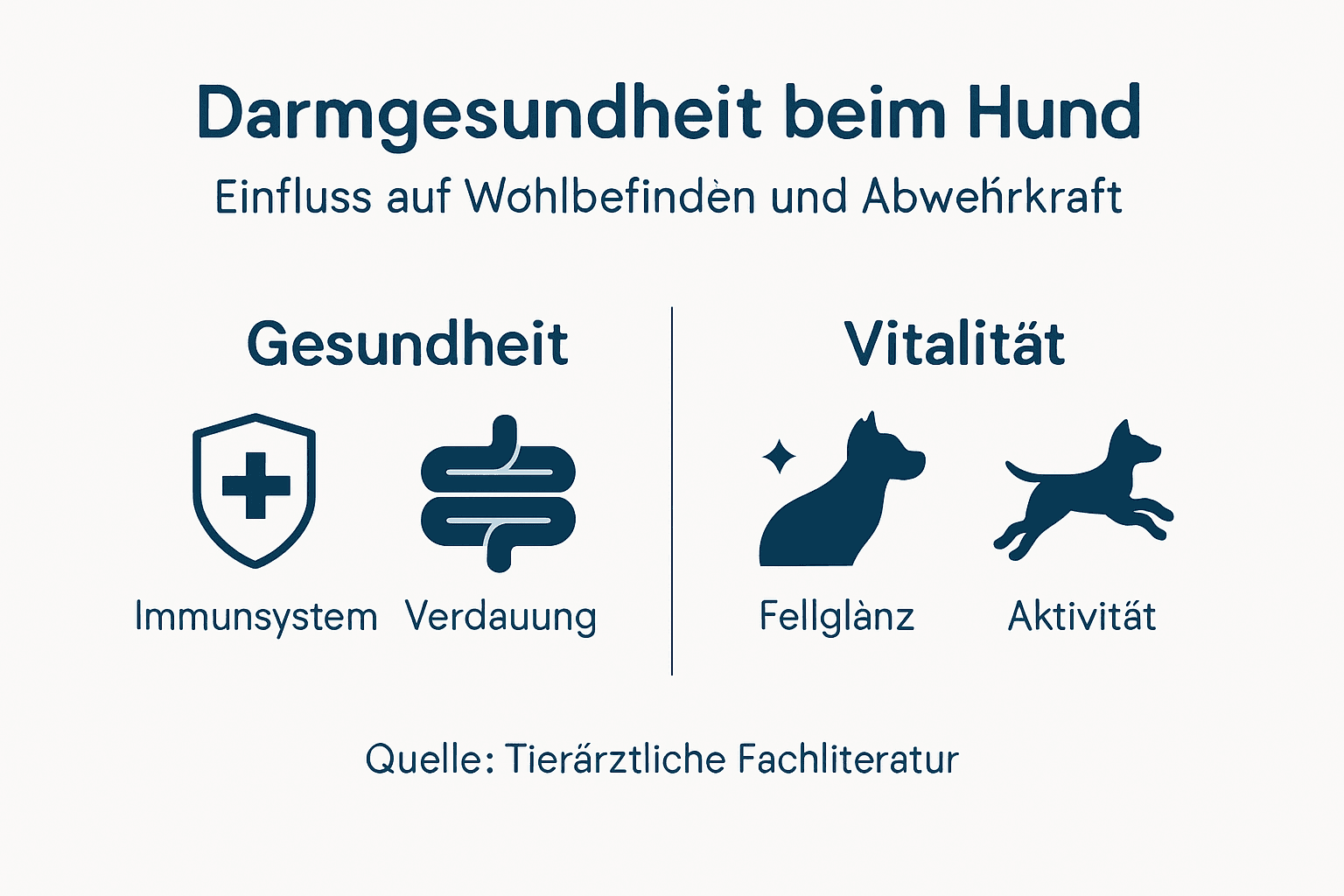Übersicht zur Darmgesundheit beim Hund – die wichtigsten Fakten auf einen Blick