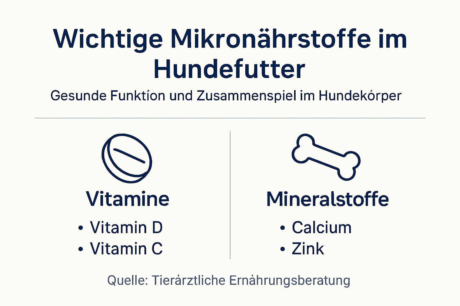 Übersicht: Wichtige Mikronährstoffe im Hundefutter – Was gehört in den Napf?