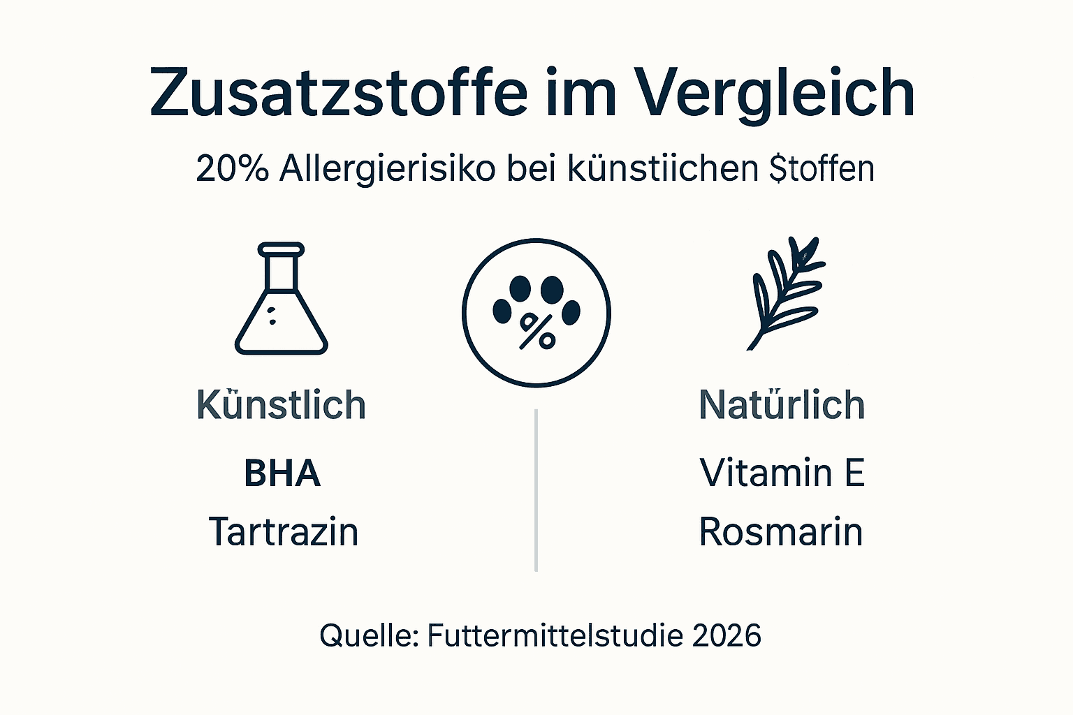 Infografik: Künstliche und natürliche Zusatzstoffe im Vergleich