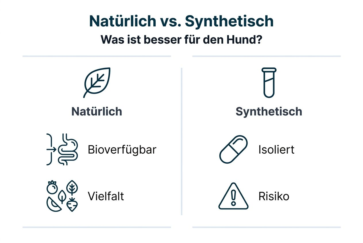 Infografik: Natürliche vs. künstliche Zusatzstoffe im Vergleich